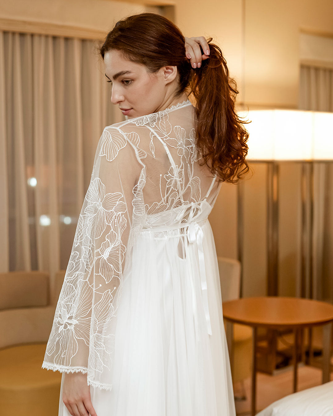 wedding dress lingerie Womens Lace Robe for Women Bridal Lace Babydoll Robe Lingerie Sheer Gown White at Amazon Women's Clothing store wedding nights 26 Bridal Lingerie Ideas for