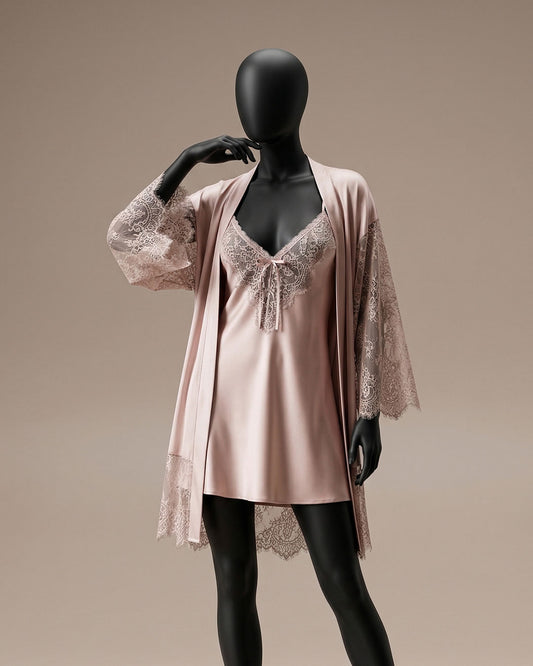 Satin Robe Set -26