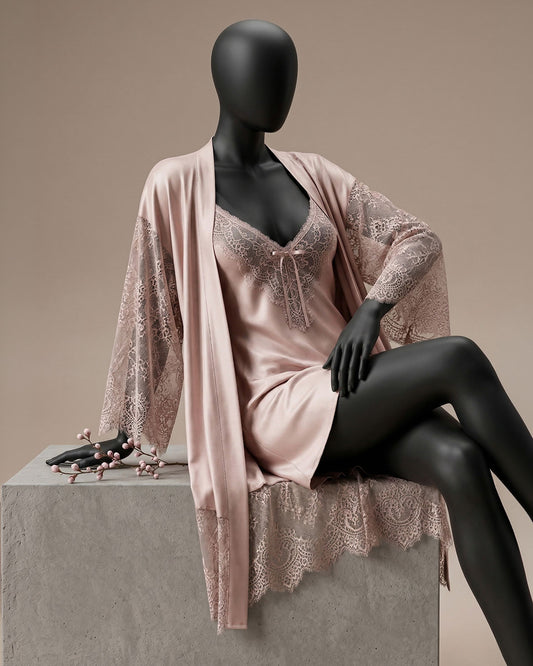 Satin Robe Set -26