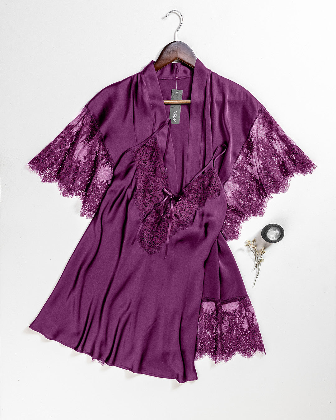 Satin Robe Set -26 | 60926-PD/S-M | Zorita Lingerie | الملابس الداخلية | طقم رداء Satin Robe Set -26 | 60926-PD/S-M | Zorita Lingerie | الملابس الداخلية | طقم رداء