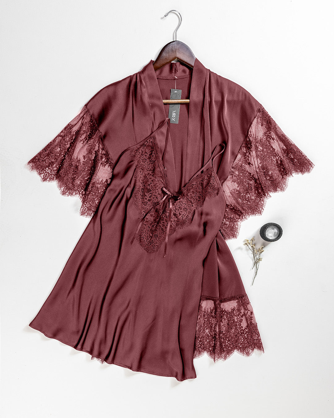 Satin Robe Set -26 | 60926-PD/S-M | Zorita Lingerie | الملابس الداخلية | طقم رداء Satin Robe Set -26 | 60926-PD/S-M | Zorita Lingerie | الملابس الداخلية | طقم رداء