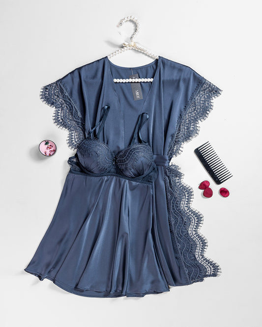 Satin Robe Set -26