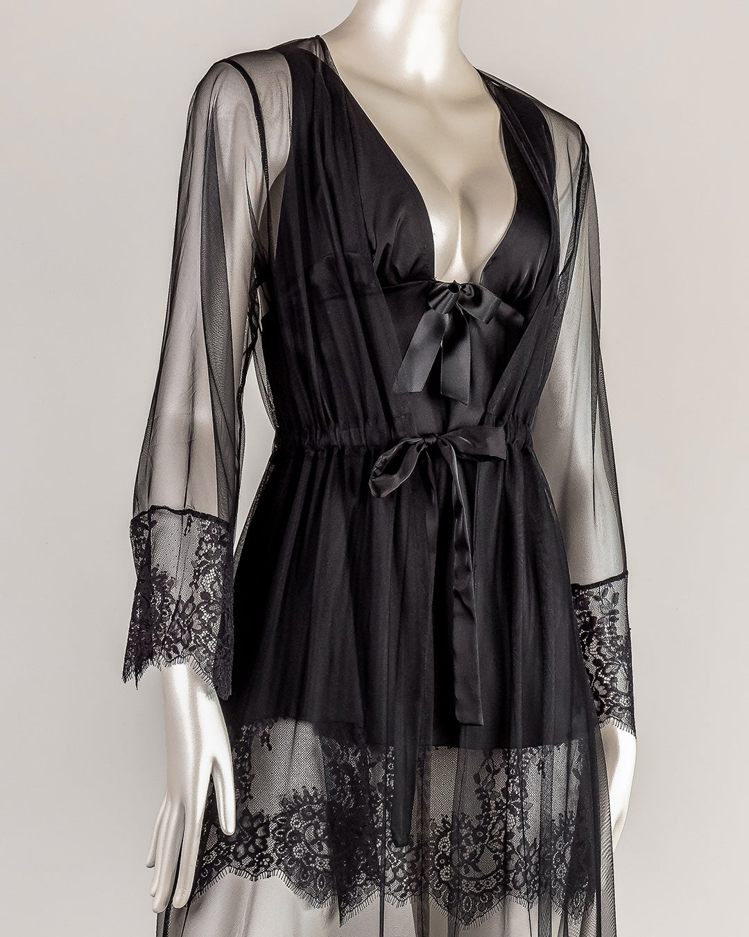 Tulle Robe Set -26 | 61376-B/S-M | Zorita Lingerie | الملابس الداخلية | طقم رداء Tulle Robe Set -26 | 61376-B/S-M | Zorita Lingerie | الملابس الداخلية | طقم رداء