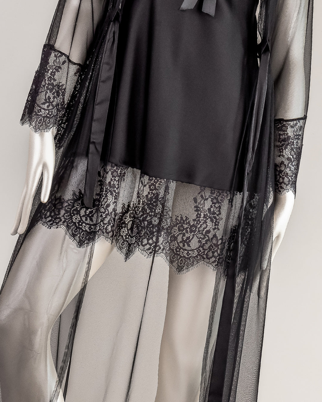 Tulle Robe Set -26 | 61376-B/S-M | Zorita Lingerie | الملابس الداخلية | طقم رداء Tulle Robe Set -26 | 61376-B/S-M | Zorita Lingerie | الملابس الداخلية | طقم رداء