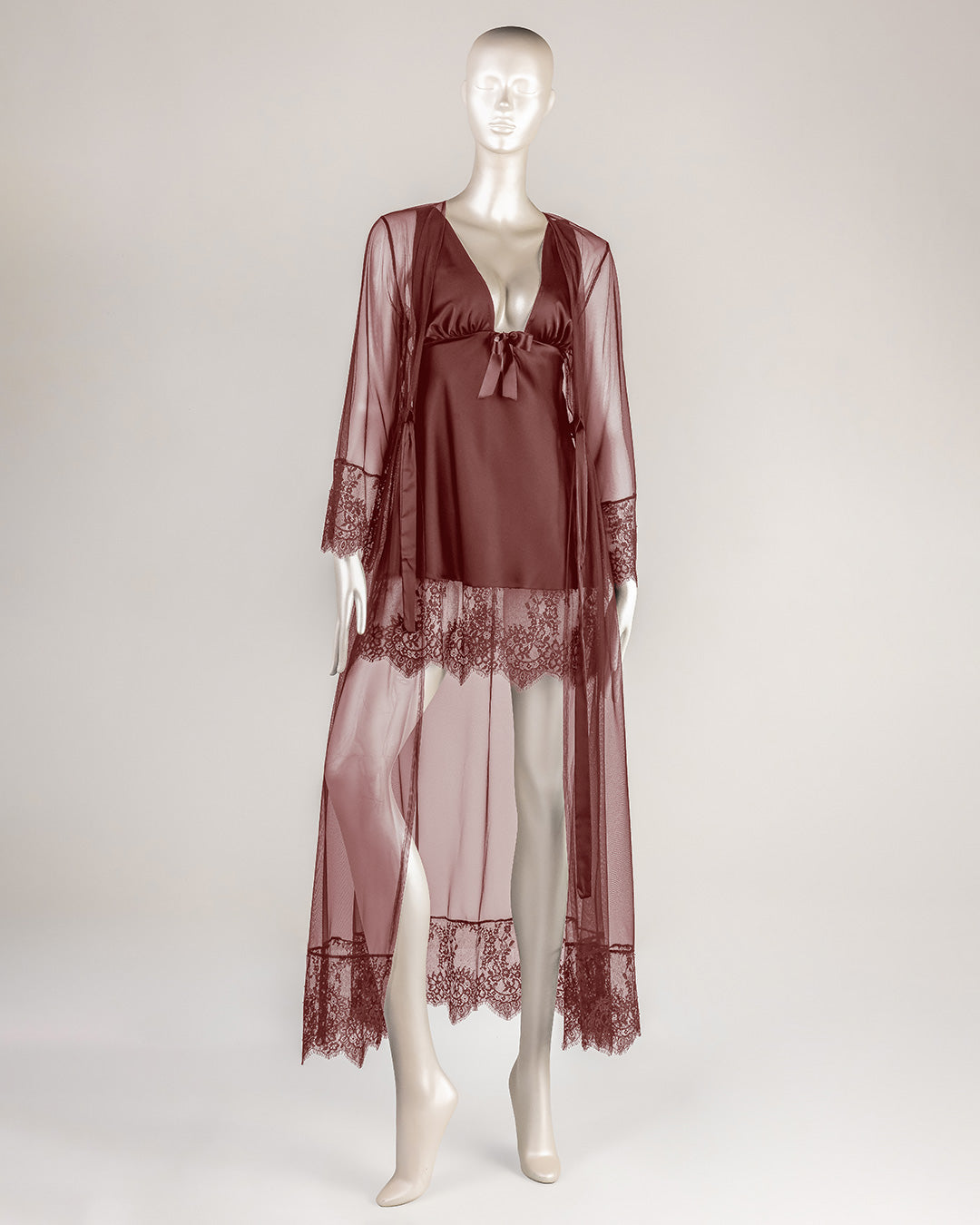 Tulle Robe Set -26 | 61376-B/S-M | Zorita Lingerie | الملابس الداخلية | طقم رداء Tulle Robe Set -26 | 61376-B/S-M | Zorita Lingerie | الملابس الداخلية | طقم رداء
