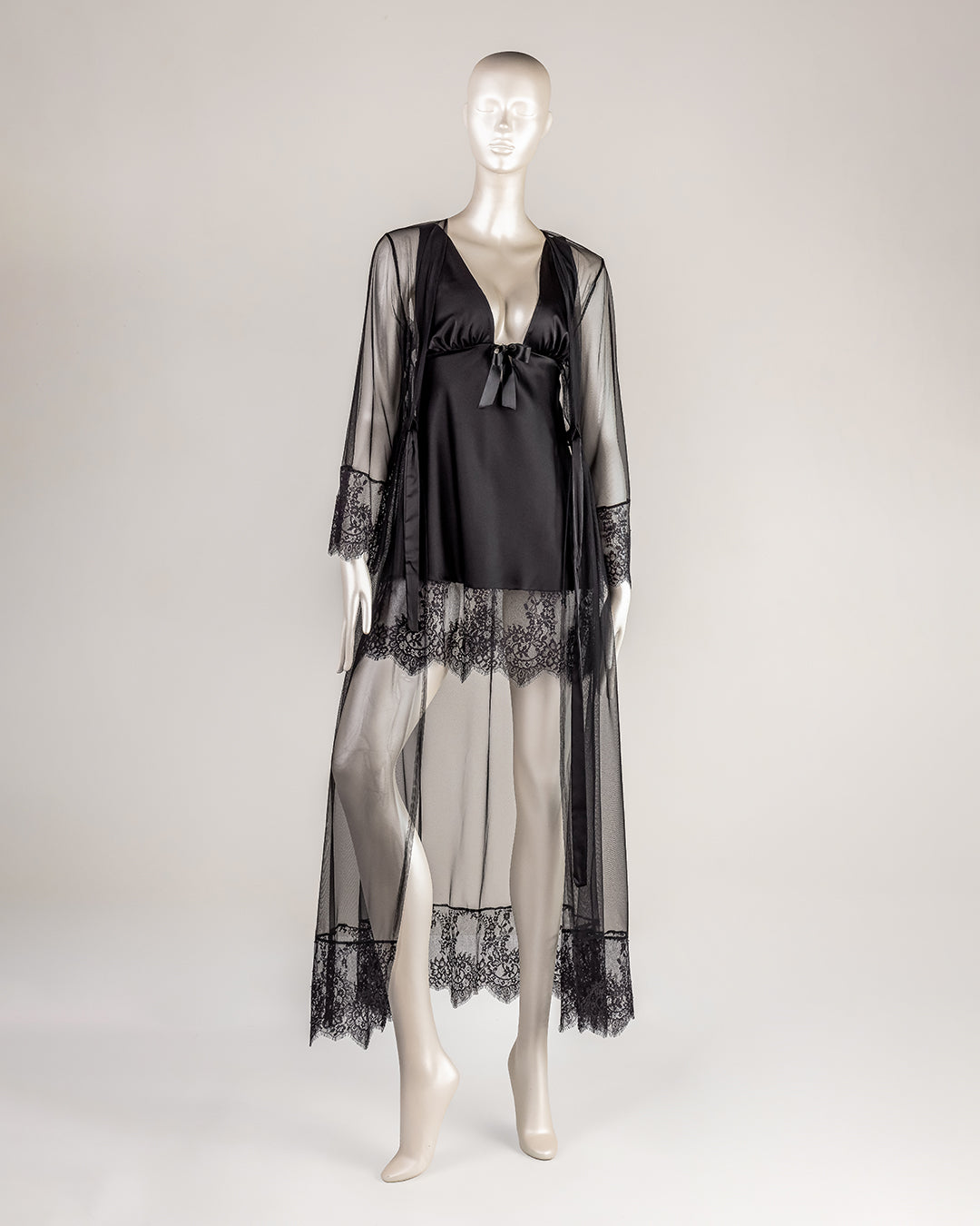 Tulle Robe Set -26 | 61376-B/S-M | Zorita Lingerie | الملابس الداخلية | طقم رداء Tulle Robe Set -26 | 61376-B/S-M | Zorita Lingerie | الملابس الداخلية | طقم رداء