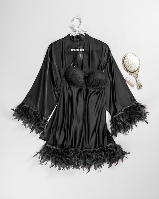 Satin Robe Set -26