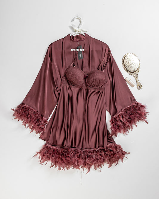 Satin Robe Set -26