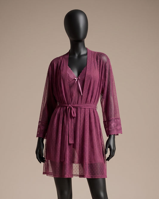 Mesh Robe Set