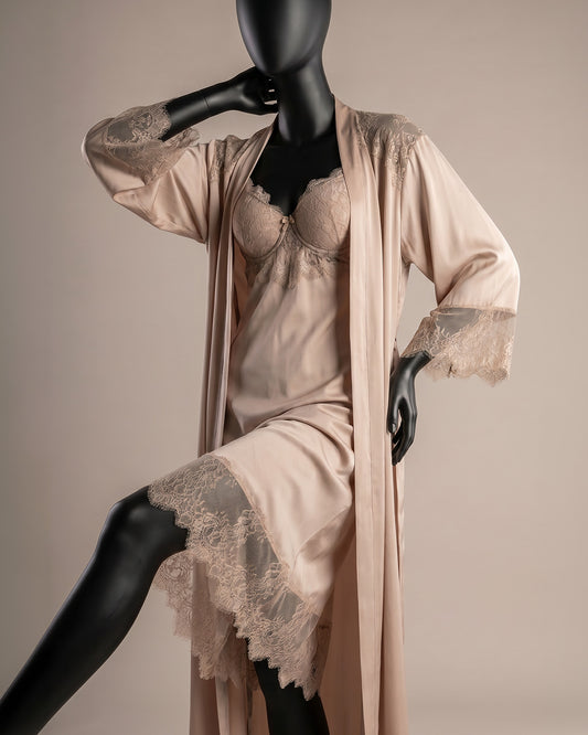 Tulle Robe Set -26