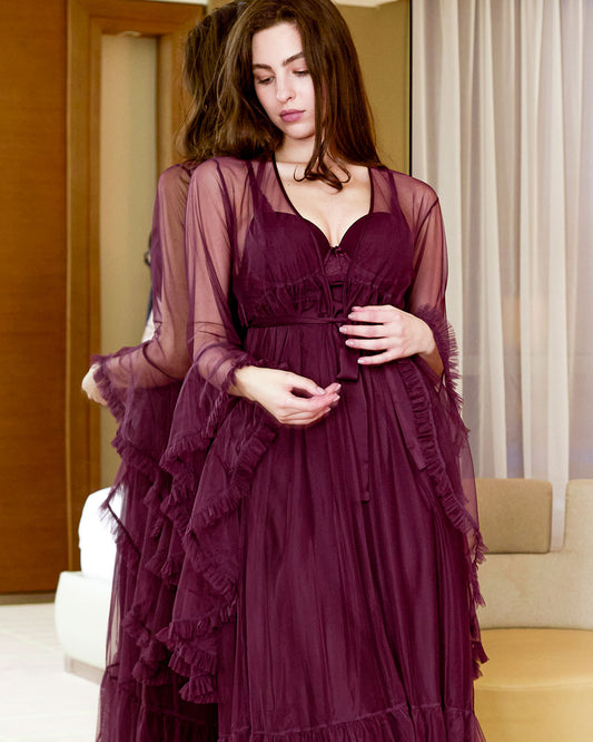Tulle Robe Set -26