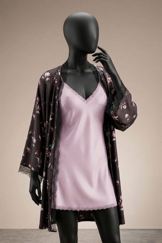 Satin Robe Set -26
