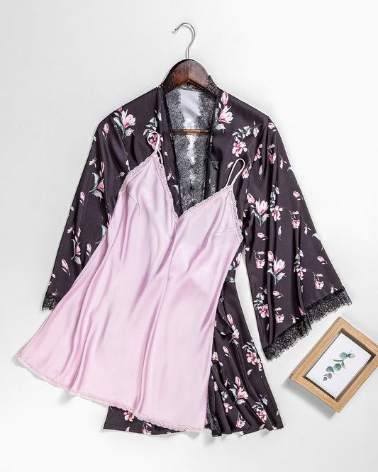 Satin Robe Set -26