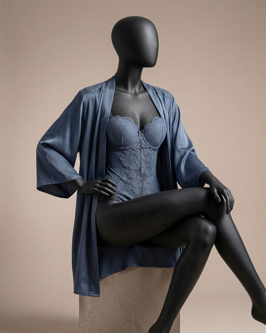 Satin Robe Set -26
