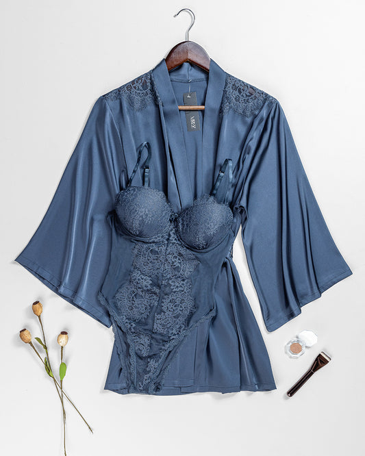 Satin Robe Set -26