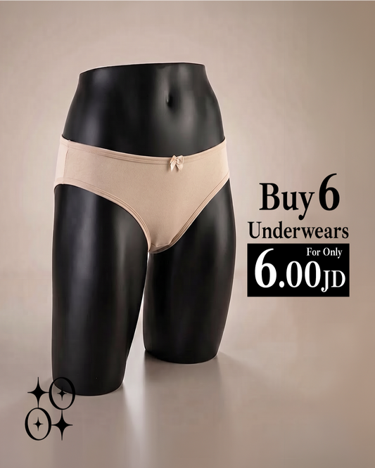 Cotton Underwear – Buy 6 for 6 JOD